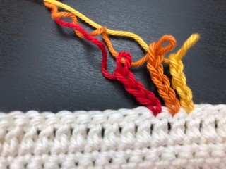 crochet rope edging