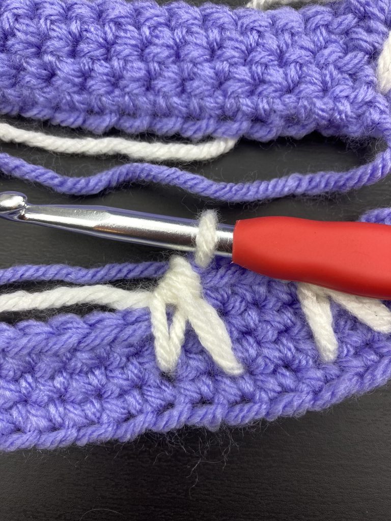crochet bunny stitch step 7