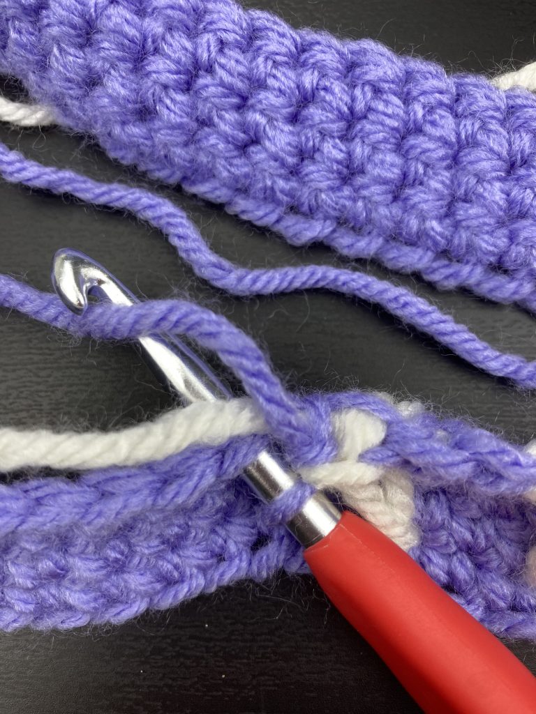crochet bunny stitch step 8