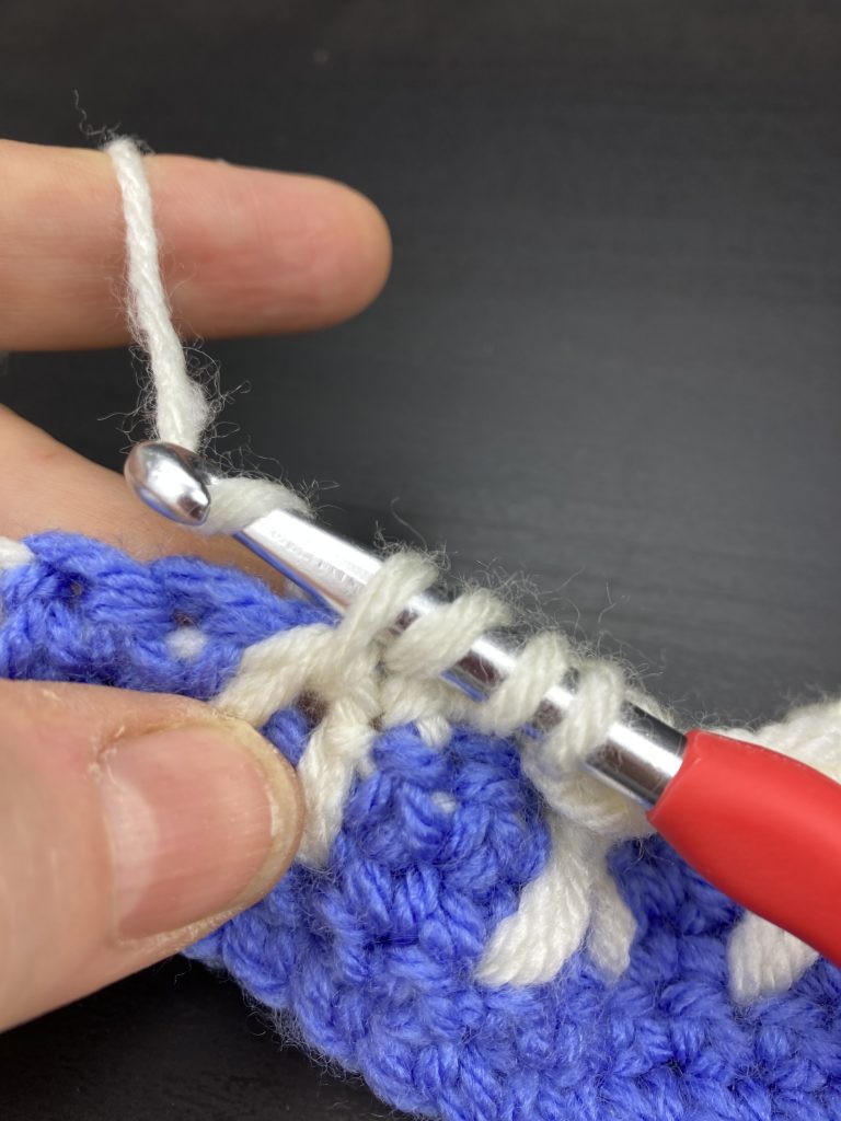 crochet bunny stitch step 13