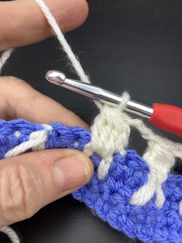 crochet bunny stitch final step